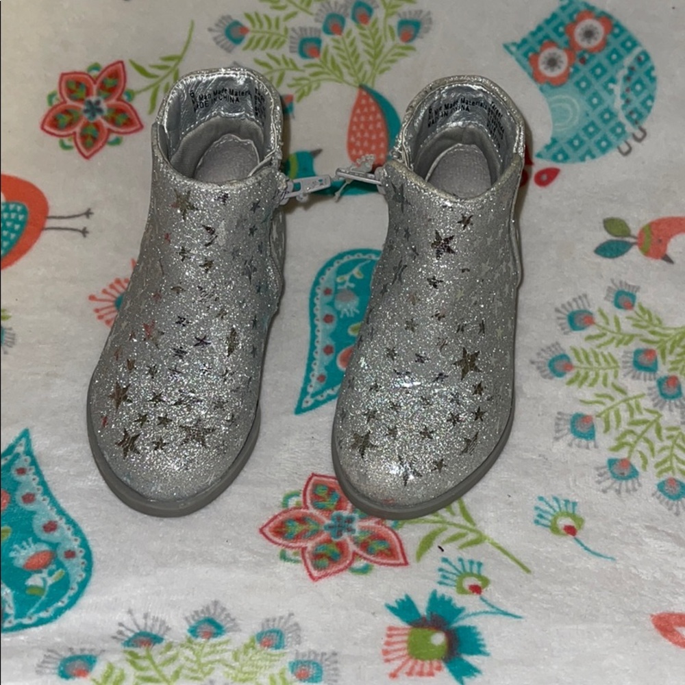 Silver stars boots